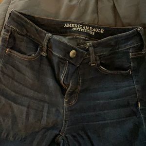 American Eagle dark blue jeggings, size 10